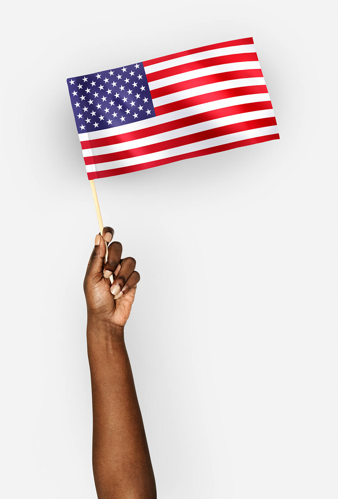 person-holiding-flag-US
